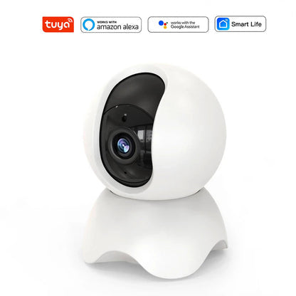 Anjielo Smart Home Tuya-Enabled Indoor IP Camera for Baby Monitoring/Security Surveillance 2.4GHz Wi-Fi Compact Mini Housing