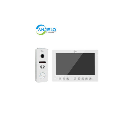 Anjielo Smart Home Tuya 7 inch Monitor VideoDoorbell Intercom System Access Control Camera Smart security device Apartment IC Card Unlocking