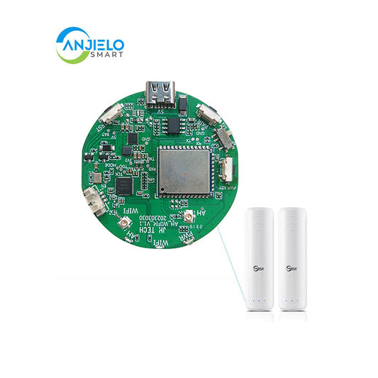 Anjielo Smart Home WiFi HaLow+WiFi4 dual-band module Type-C interface power supply long-distance wall-penetrating transmission module