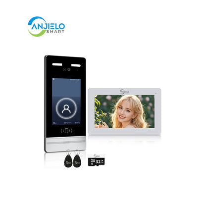 Anjielo Smart Home Advanced facial recognition authentication, supporting card, password, and face authentication, freeing your hands for convenient entry and exit