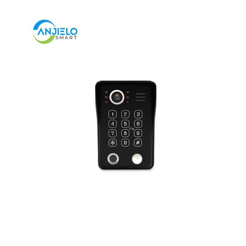 Anjielo Smart Home Wide Angle Smart Video Doorphone 5 in 1 by Anjielo Includes RFID, Password, and Fingerprint Lock Options