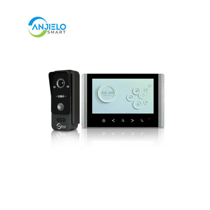 Anjielo Smart Home 1080P New Wifi 4 Wired Video Intercom Doorbell Supports Mobile Phone Remote Control and Smart Home