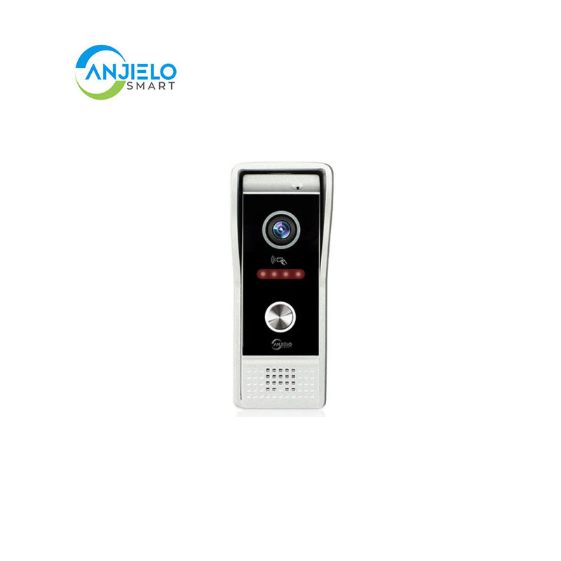 Anjielo Smart Home Metal Doorbell Video Intercom Outdoor Unit Compatible CVBS/720P/1080P IP65 Waterproof Infrared Night Vision With RFID Swipe Card