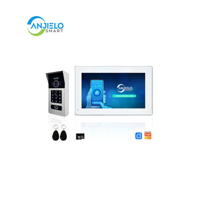 Anjielo Smart Home 2 Wire BUS Video Intercom Doorbell Camera 1080P 7/10 Inch Touch Monitor With RFID Card Access Doorphone System For Home Villa