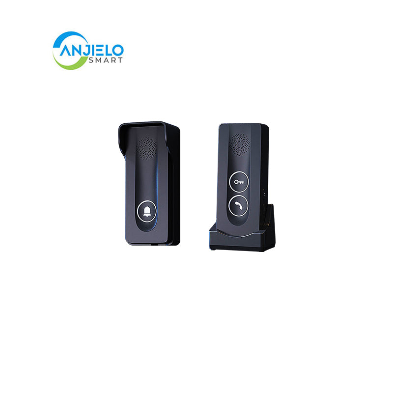 Built-In Wireless Doorbell with Two-Way Intercom and Remote Unlock Function - No Wiring Required