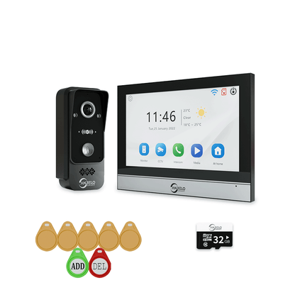 Anjielo Smart WiFi Doorbell Video Intercom with 1080P HD Resolution and CCTV Security System