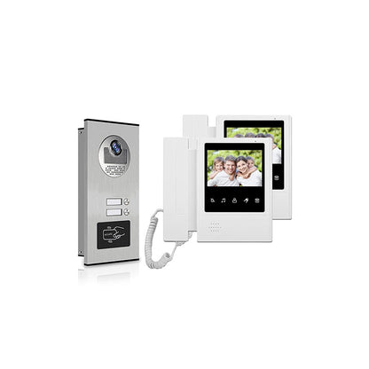 Anjielo Smart Home Indoor and Outdoor Building Video Intercom System with Remote Monitoring Features