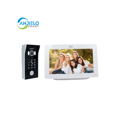ANJIELO SMART Tuya Smart 7 inch touch screenWIFI Halow Video Doorphone Intercom System Door Bell Password Access Record Snapshot External Memory for Home Apartment