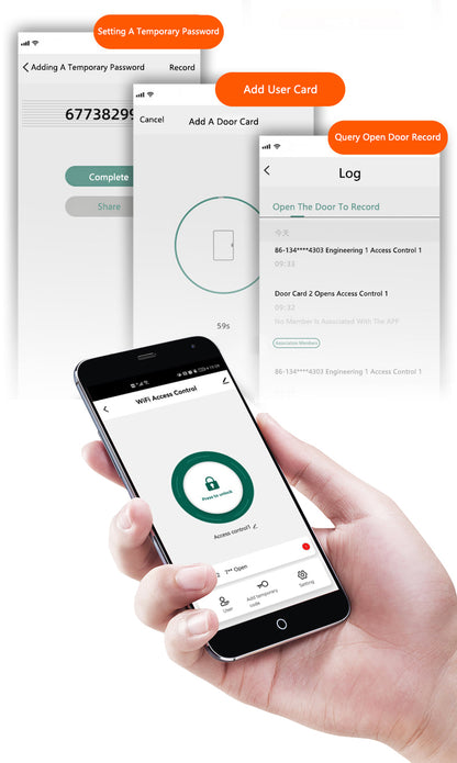 Tuya WiFi Fingerprint Access Control, IP66 Waterproof Metal Keypad Door Lock, OLED Display, RFID EM/Mifare Card + Password + App Remote Unlock, Anti-Vandal Outdoor Access Controller