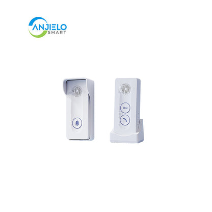 Built-In Wireless Doorbell with Two-Way Intercom and Remote Unlock Function - No Wiring Required