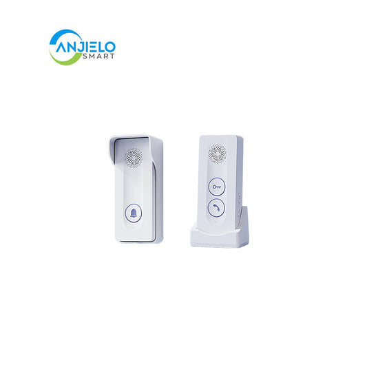 Built-In Wireless Doorbell with Two-Way Intercom and Remote Unlock Function - No Wiring Required