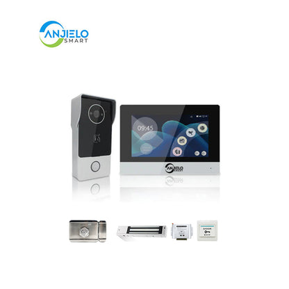 Anjielo Smart Home Video Door Phone Call Intercom System Doorbell Big Screen 1080P Smart Tuya IP Wifi Villa Video Intercom for Home