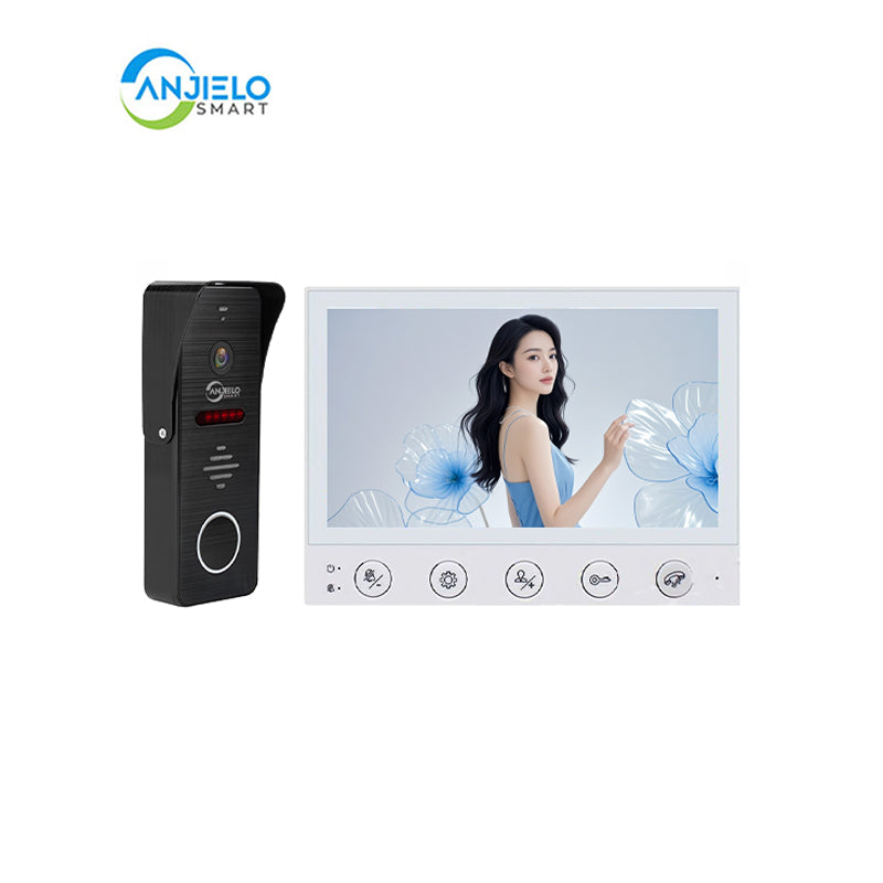 Anjielo Smart Home Video Intercom Systems 7-inch Display Monitor AHD Infrared Night Vision and Wide-angle Vision