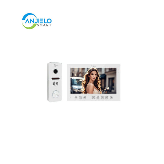 Anjielo Smart Home Tuya 7 inch Monitor VideoDoorbell Intercom System Access Control Camera Smart security device Apartment IC Card Unlocking