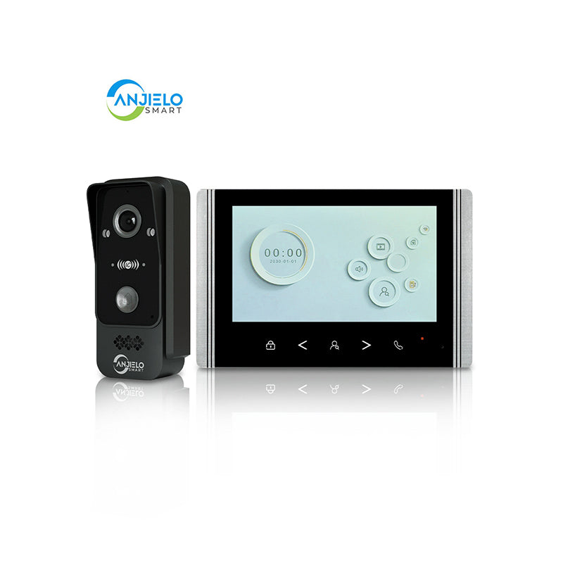 Anjielo Smart Home 1080P New Wifi 4 Wired Video Intercom Doorbell Supports Mobile Phone Remote Control and Smart Home