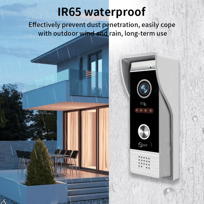 Anjielo Smart Home 10-Inch Touch Button Motion Detection Doorbell with Video Intercom for Villas & Homes