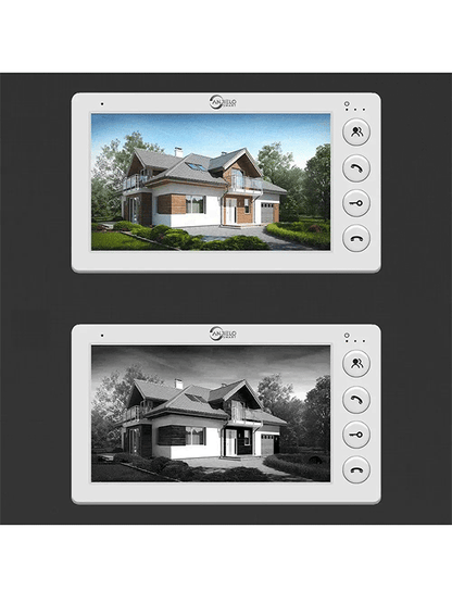 Anjielo Smart Home 4-wire Video Intercom System Doorphone with 7-inch Display with Doorbell Waterproof IP65 For Home