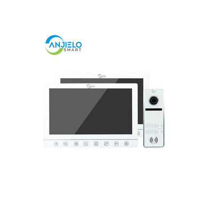 Anjielo Smart Screen Touch Button Doorbell with 7 Inch Display - 2-Door & 3-Door Options for Apartments
