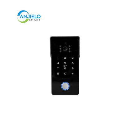 Anjielo Smart Home 2 Wired Doorbell Video Intercom System with Motion Detection and Password IC Card Unlock