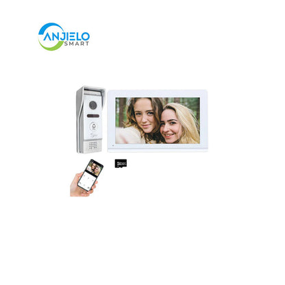 1080p White Wifi Tuya Video Intercom Monitor Video Doorbell Camera Video Intercoms Motion Detection For Home Apartment