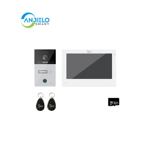 Anjielo Smart Home WIFI smart 7 inch Home video door phone intercom system Unlock 1080P Screen Video Intercom System