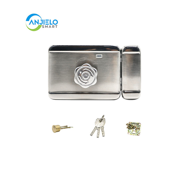 Anjieo Smart Home 4 Wired Video Intercom with 7-inc Display and Infrared Night Vision for Remote Monitoring