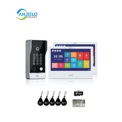 Anjielo 7-inch Smart Monitoring Video Doorbell Intercom System Waterproof Door Entry Intercom  for Villas