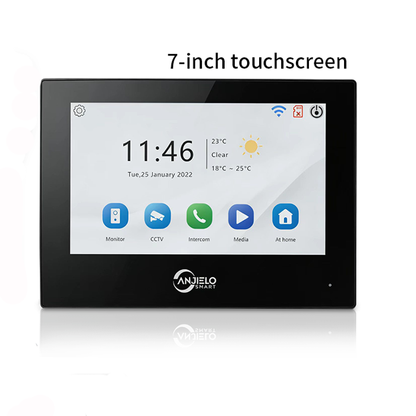 Anjielo Smart Touch Screen 7/10 Inch 4-Wire WiFi Video Intercom System For Home Apartment