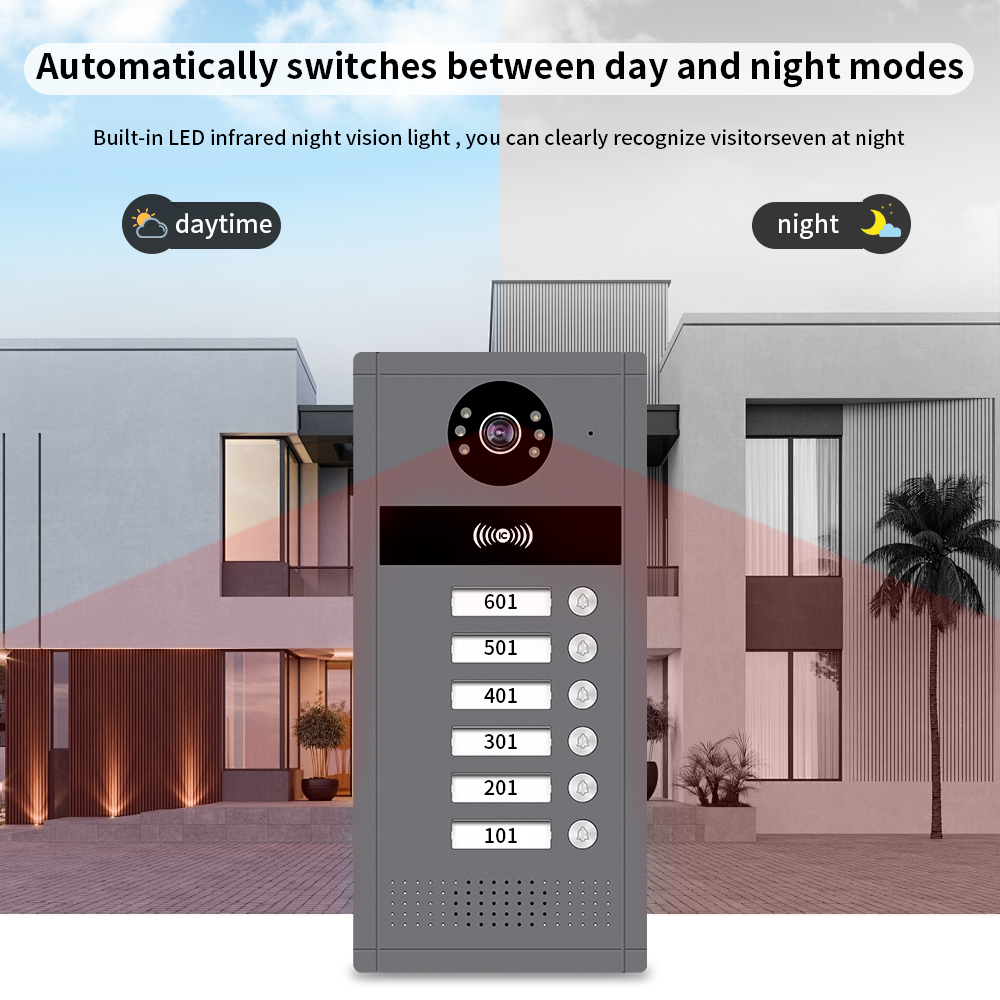 Anjielo Smart Home Newest Tuya Wifi AHD Doorphone with 7/10 Inch Monitors Video Intercom System  for Multi-family Users.