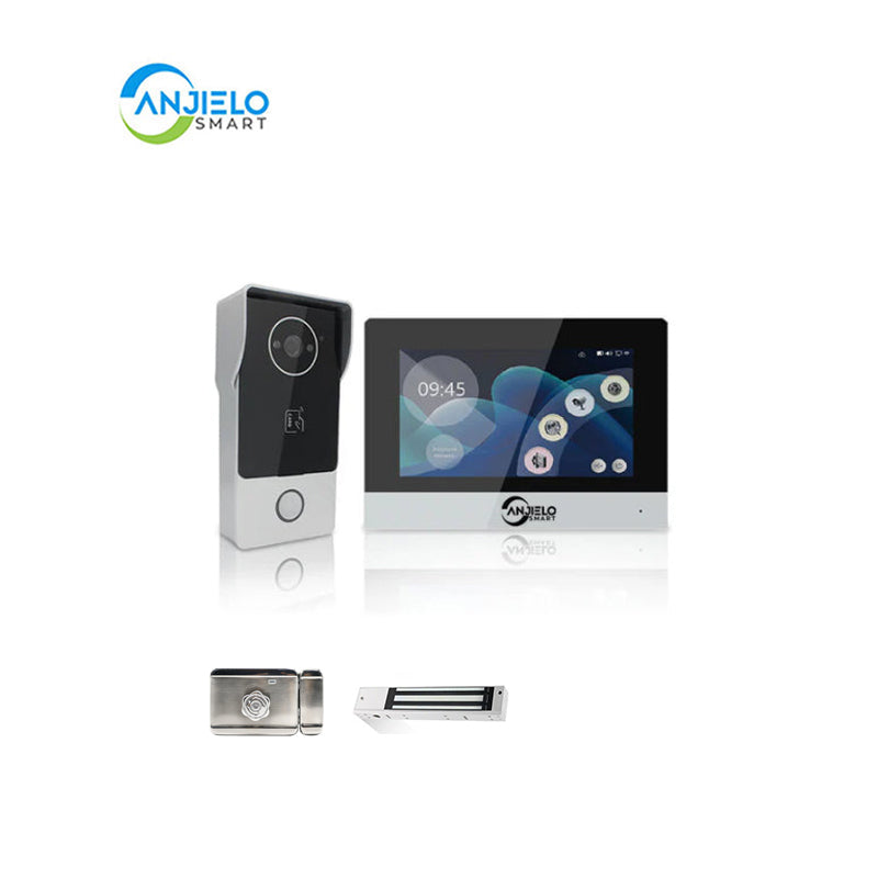 Anjielo Smart Home Video Door Phone Call Intercom System Doorbell Big Screen 1080P Smart Tuya IP Wifi Villa Video Intercom for Home