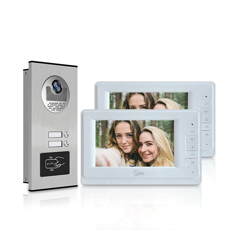 Anjielo Smart Video Intercom System for Apartment Buildings - RFID Camera & Monitor