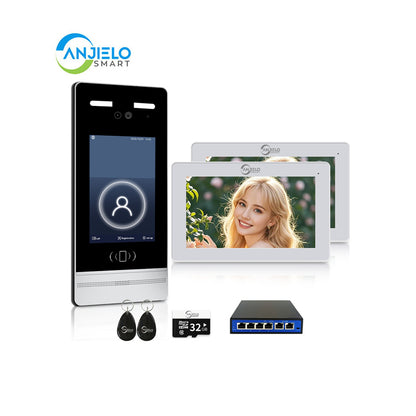 Anjielo Smart Home Advanced facial recognition authentication, supporting card, password, and face authentication, freeing your hands for convenient entry and exit