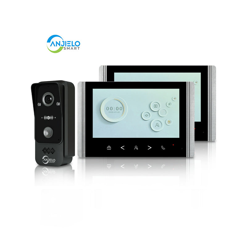 Anjielo Smart Home 1080P New Wifi 4 Wired Video Intercom Doorbell Supports Mobile Phone Remote Control and Smart Home