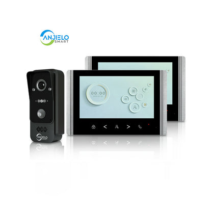 Anjielo Smart Home 1080P New Wifi 4 Wired Video Intercom Doorbell Supports Mobile Phone Remote Control and Smart Home