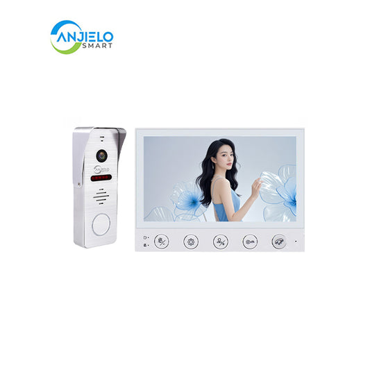 Anjielo Smart Home Video Intercom Systems 7-inch Display Monitor AHD Infrared Night Vision and Wide-angle Vision