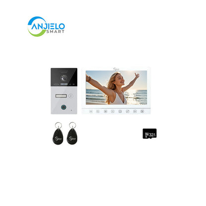 Anjielo Smart Home Tuya Smart mobile App Remote Wifi Video Intercom System Smart Video Door Phone 10 inch Full 1080p Screen Support RFID Card Unlock