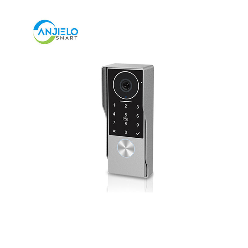 Anjielo Smart Home 2 Wired Video Doorbell with IC Card Password Waterproof with Motion Detection for Monitoring