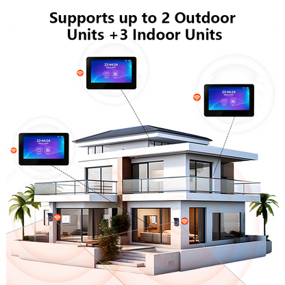 Anjielo AHD 7-inch touchscreen Smart Wireless Doorbell with Video Intercom doorbell tuya app