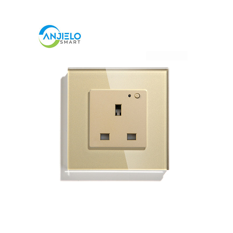 Anjielo Smart Home Tuya WIFI in-Wall Outlets, No Hub Required – Smart Socket Works with Alexa and Google Home, Only 2.4 GHz