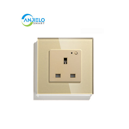 Anjielo Smart Home Tuya WIFI in-Wall Outlets, No Hub Required – Smart Socket Works with Alexa and Google Home, Only 2.4 GHz