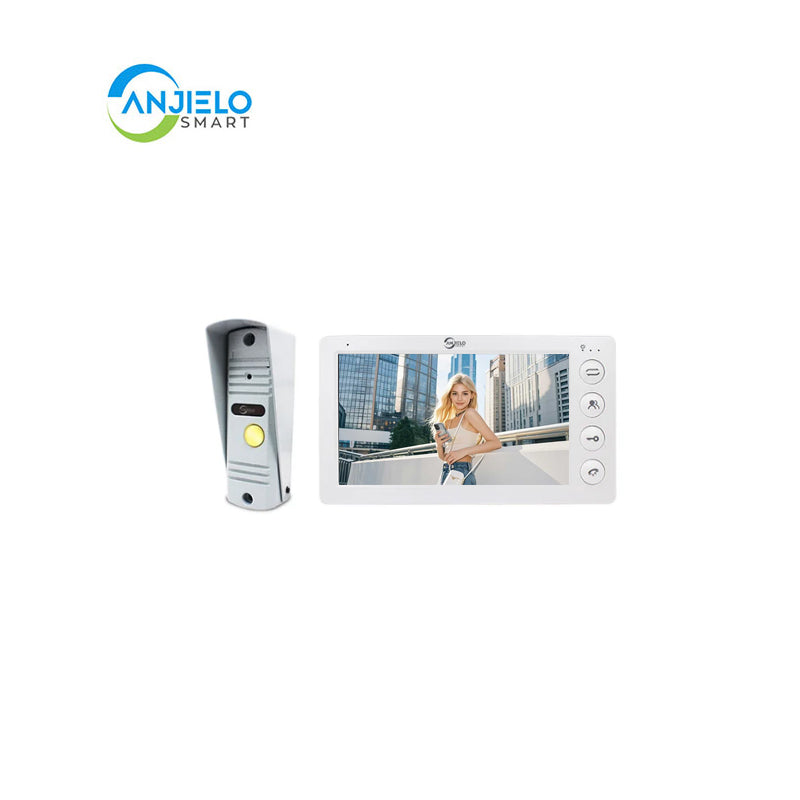 Anjielo Smart Home 2025 New in Series 7 Inch Video Intercom System Outdoor Metal Doorbell Waterproof Cold Resistan Video Door Phone for Home Night Vision Lock Unlock
