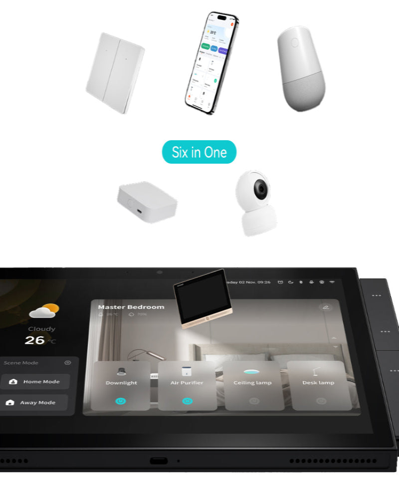 Anjielo New product 10.1" In-Wall Tuya Smart Control: Alexa Voice & Zigbee Hub