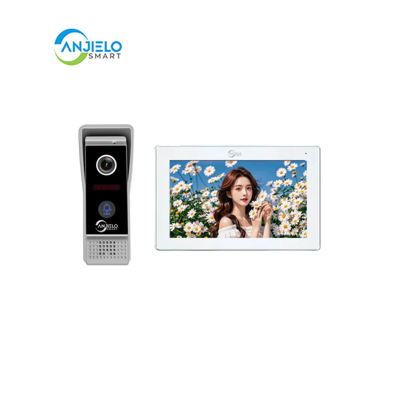 Tuya WiFi Video Doorbell with FHD 1080p Resolution - Color Touchscreen and Outdoor Use & Motion Detection for Enhanced Home Security