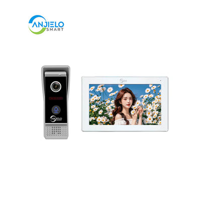 Tuya WiFi Video Doorbell with FHD 1080p Resolution - Color Touchscreen and Outdoor Use & Motion Detection for Enhanced Home Security