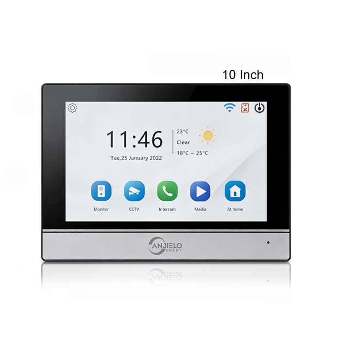 Anjielo Smart Touch Screen 7/10 Inch 4-Wire WiFi Video Intercom System For Home Apartment