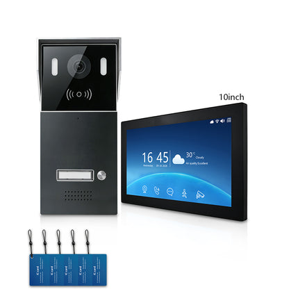 ANJIELO 2-Wire Multi-Tenant Tuya Smart Video Intercom System | Multi-Apartment Video Door Phone, Remote App Unlock, Waterproof Outdoor Station, 7/10 inch Indoor Touch Monitor