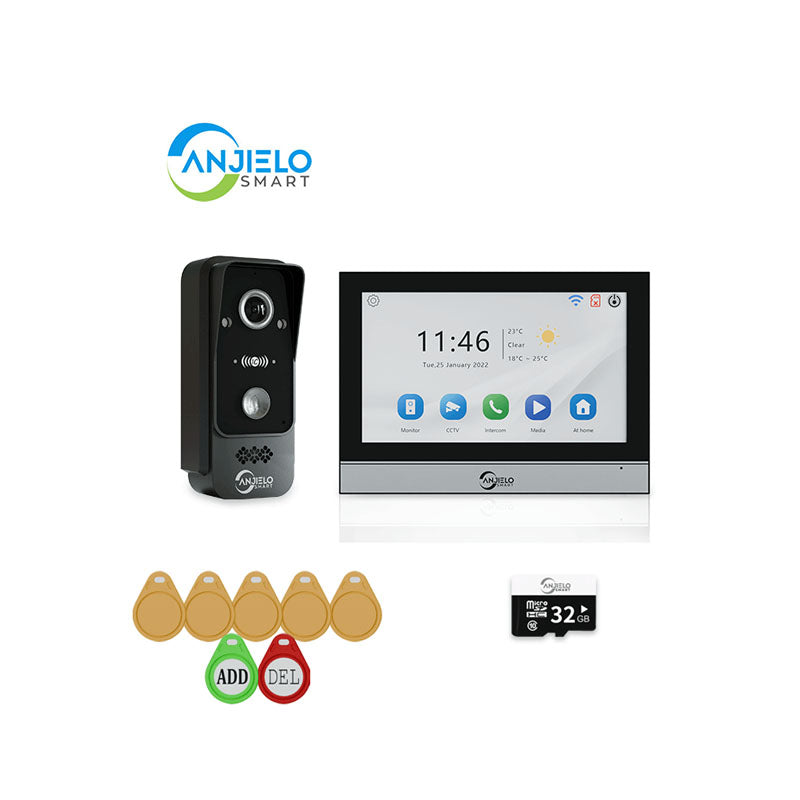 Anjielo Smart WiFi Doorbell Video Intercom with 1080P HD Resolution and CCTV Security System