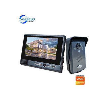 Anjielo Smart Tuya 7 Inch Wifi halow Tuya Wireless Video Intercom with Motion Detection & Long Standby Time