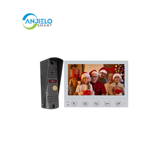 Anjielo Smart Home 7 Inch HD Video Intercom Camera Doorbell with Motion Detection Night Vision Security 1200tvl With DND Mode For Home