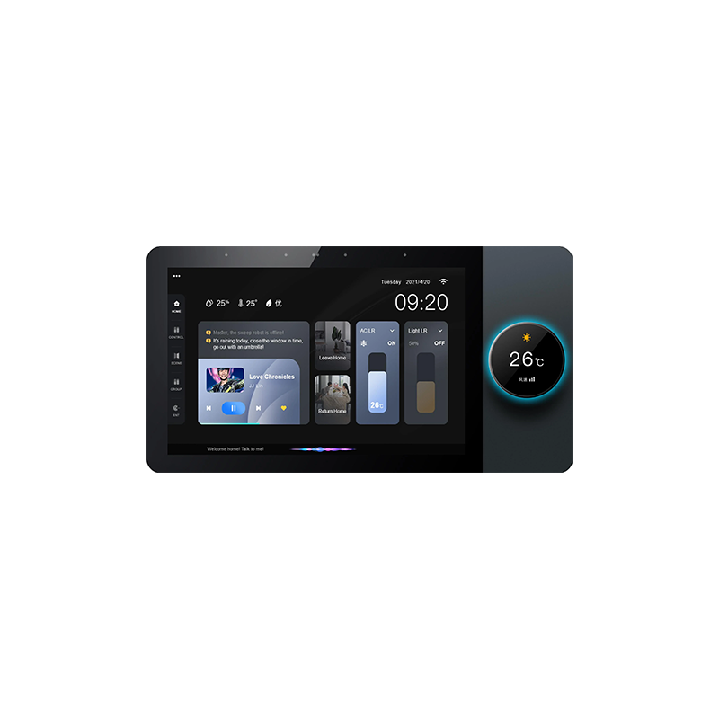 Home Wide Automatic Control System with 8-Inch Touchscreen, Knobs & Dual Base Units by Anjielo